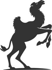 Vector desert animal camel silhouette