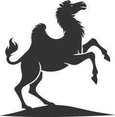 Vector desert animal camel silhouette