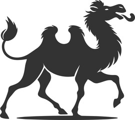 Vector desert animal camel silhouette