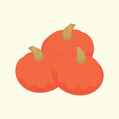 Ambercup squash vegetables flat design cartoon illustration