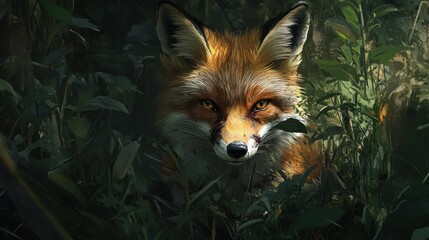 Fox in the foliage