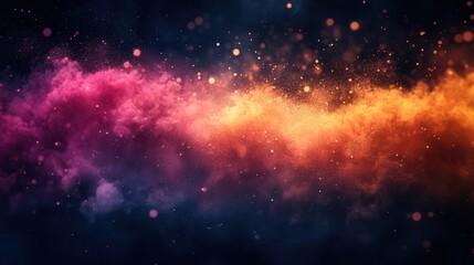 Naklejka premium Abstract, colorful, smoky, cosmic background