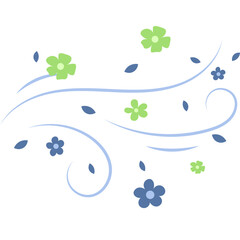 Spring Flower with Wind