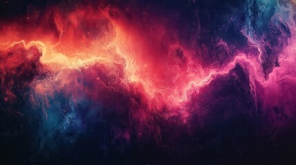 Abstract cosmic nebulae swirl in vibrant colors (1)