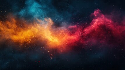 Abstract cosmic nebulae swirl