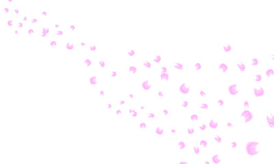 ピンクの花びらとキラキラの光が舞うエフェクト背景壁紙