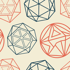 Seamless Polygon Vector Pattern
