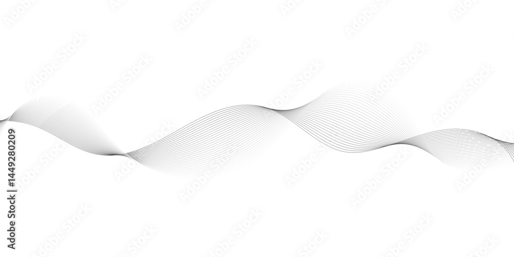 Aufkleber Abstract lines on a white background with a dynamic waveBackground lines wave abstract stripe design. White background, mesh abstract, vector blurred soft blend color background .	