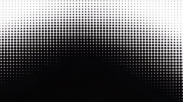This video features a modern halftone pattern displaying vertical lines that transition from thick to thin. Perfect for creative design projects needing a unique visual effect.