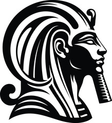 Egyptian God Khnum Silhouette