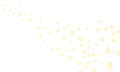 Fototapeta premium 黄色のカワイイ花びらとキラキラの光が舞うエフェクト素材の背景壁紙