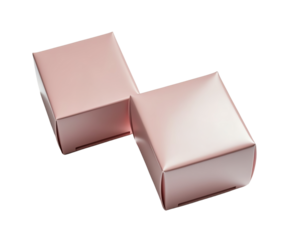 Elegant pink packaging box design for products.