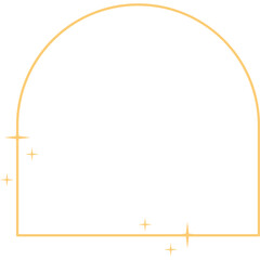 Gold Frame with Sparkle