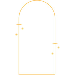 Gold Frame with Sparkle