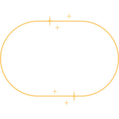 Gold Frame with Sparkle