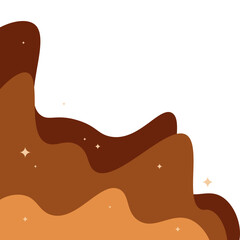 Abstract Wavy Corner