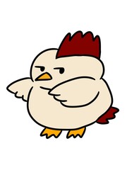 illustration of cartoon chicken cartoon