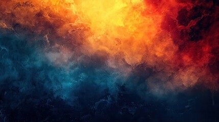 Abstract fiery and smoky cloudscape (1)