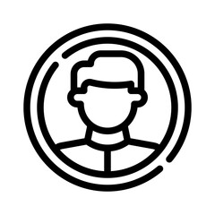 user profile line icon