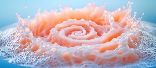 Liquid swirl in soft pastel colors