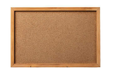 Wooden framed cork board for office and home organization, cut out