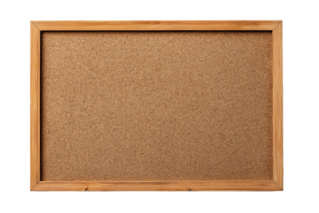Wooden framed cork board for office and home organization, cut out
