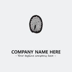 Fingerprint logo company design vector illustration