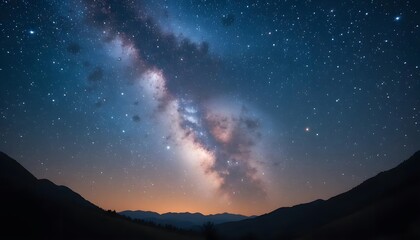 Fototapeta premium Night Sky and the Majestic Milky Way