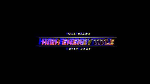 Modern Glitch Title 06