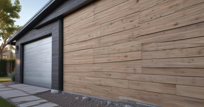 Home renovation, exterior wall clad in modern siding,  home,  upgrade