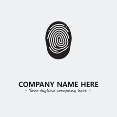 Fingerprint logo company design vector illustration
