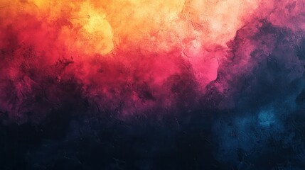 Abstract fiery landscape with vibrant colors