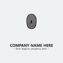 Fingerprint logo company design vector illustration