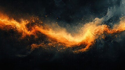 Fototapeta premium Abstract fiery nebula (7)