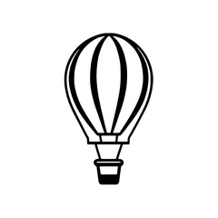 hot air balloon isolated icon illustration design