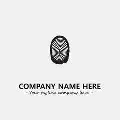 Fingerprint logo company design vector illustration