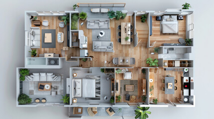 3LDK Japanese apartment floor plan