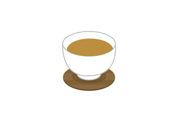 Clip art of tea in a teacup