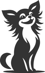 Silhouette of a chihuahua vector