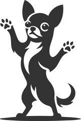 Silhouette of a chihuahua vector