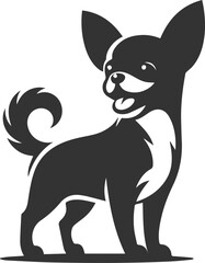 Silhouette of a chihuahua vector