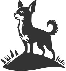 Silhouette of a chihuahua vector