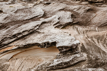 Rugged Rock Formations in Soft Ocean Light