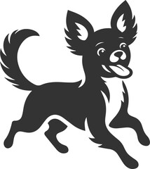 Silhouette of a chihuahua vector