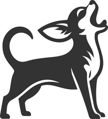 Silhouette of a chihuahua vector