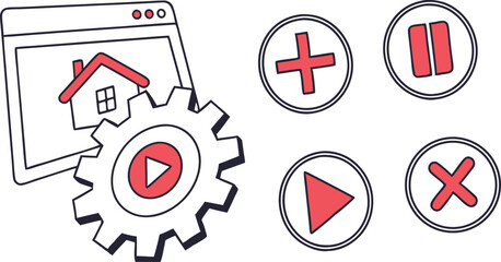 Fototapeta premium Business & Finance Icons set