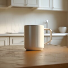 mug mockup in aesthetic table