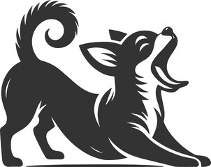 Silhouette of a chihuahua vector