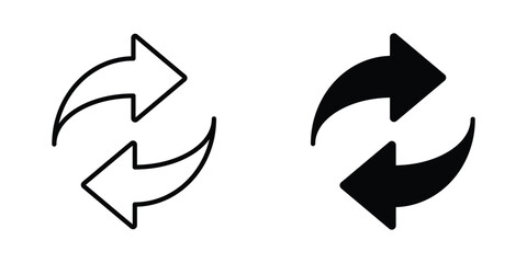 swap icon vector. switch icon. swap icon with two arrows. exchange arrow icons. two arrows in opposite directions symbol. interchange vector icon. circulation icon. transfer icon. vector illustration 