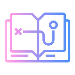 journey Line Gradient Icon